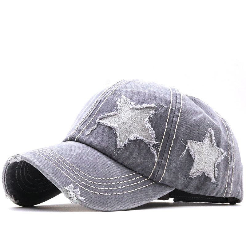 Washed And Worn Pentagram Baseball Cap