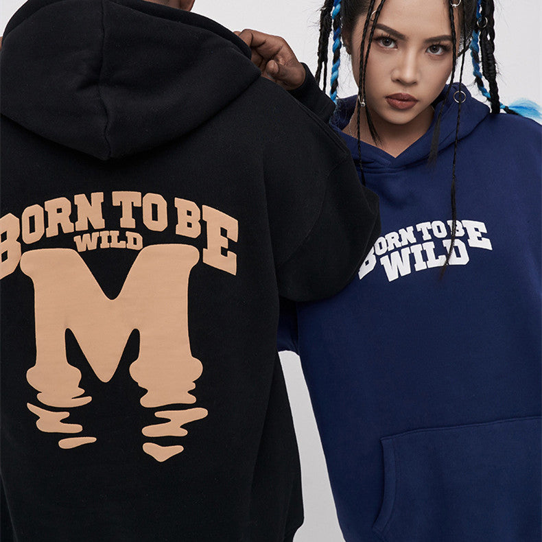 Men's And Women's Loose Printed Hoodie