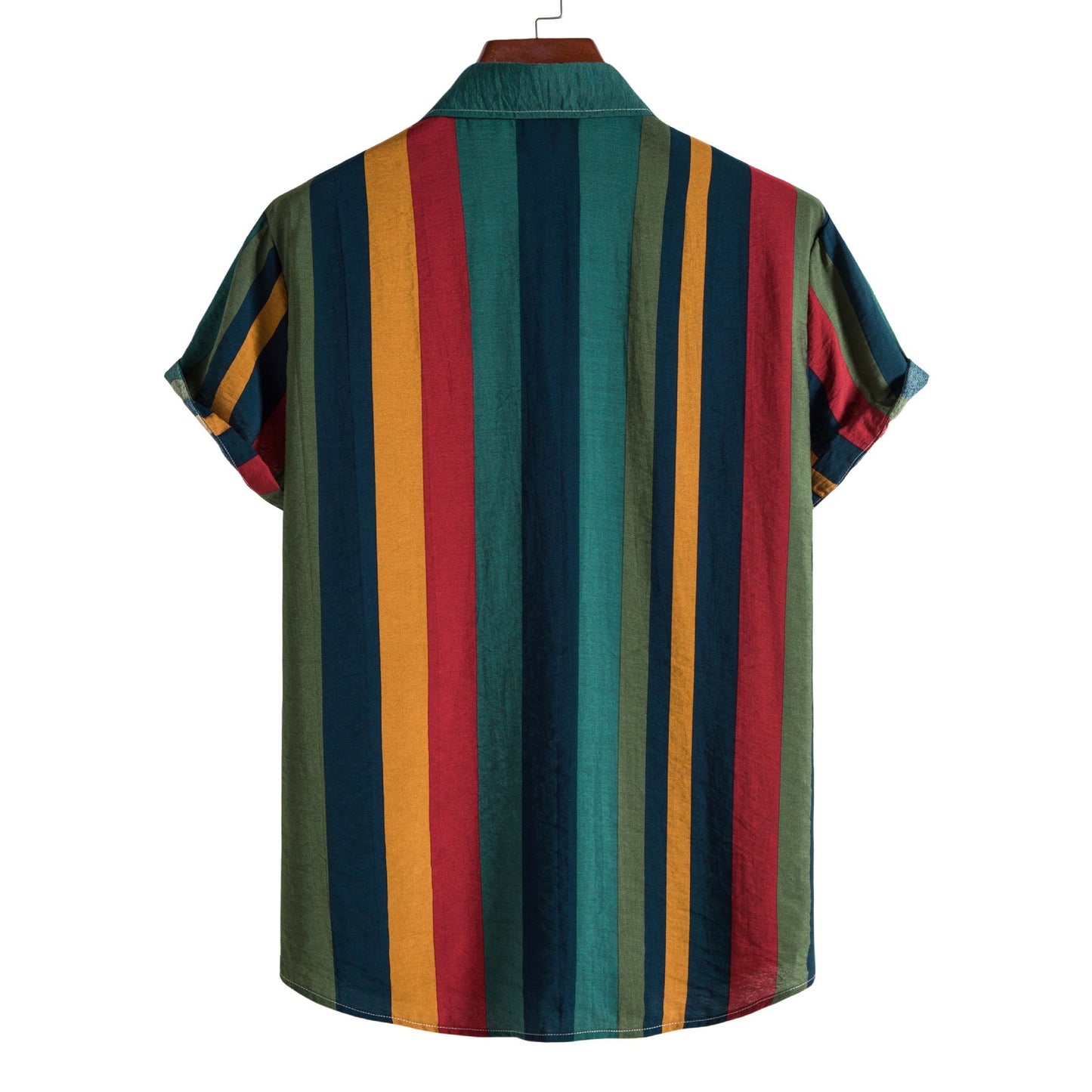 Men's Fashion Casual Striped Short Sleeve