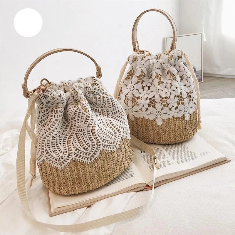 Summer straw bag