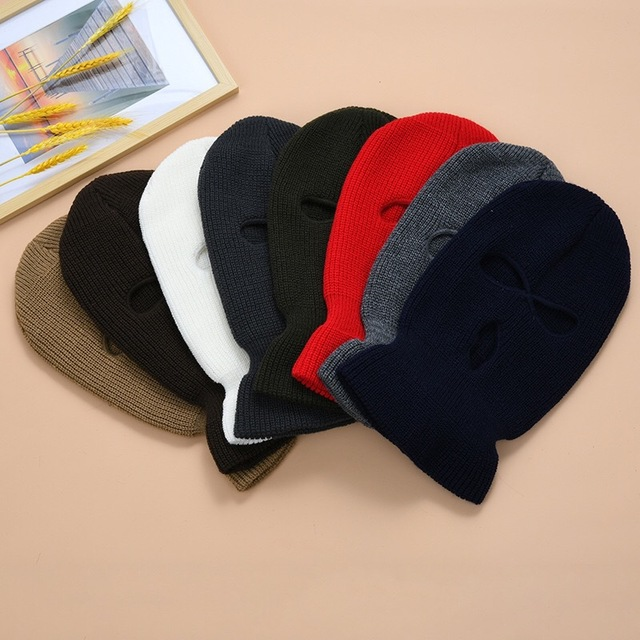 Windproof wool knitted hat