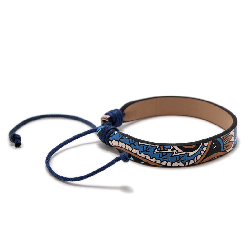 Printed Leather Bracelet PU Bracelet