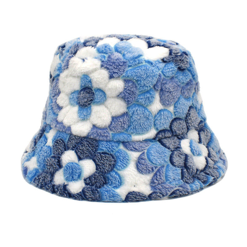 Fashion Fisherman Plush Outdoor All-matching Warm Bucket Hat