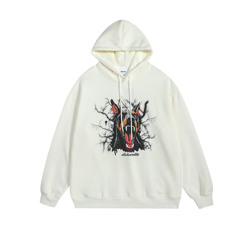 Graffiti Hooded Printed Sweater Men And Women Street Hoodie