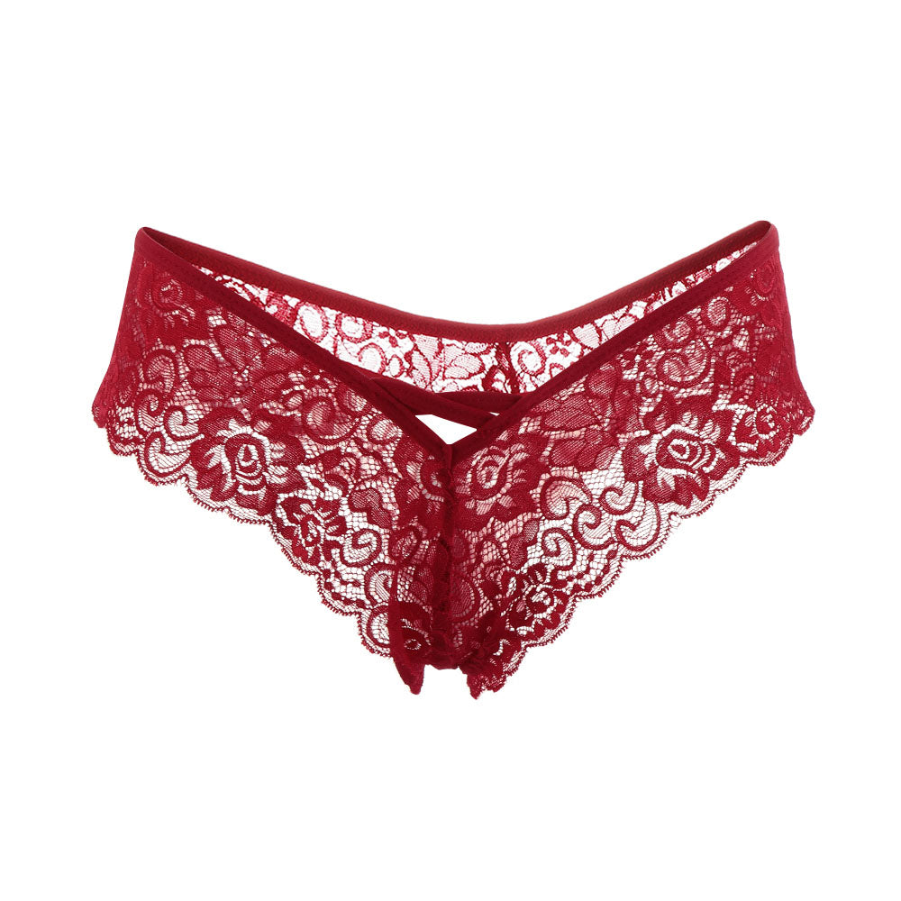 Lace cross lace underwear