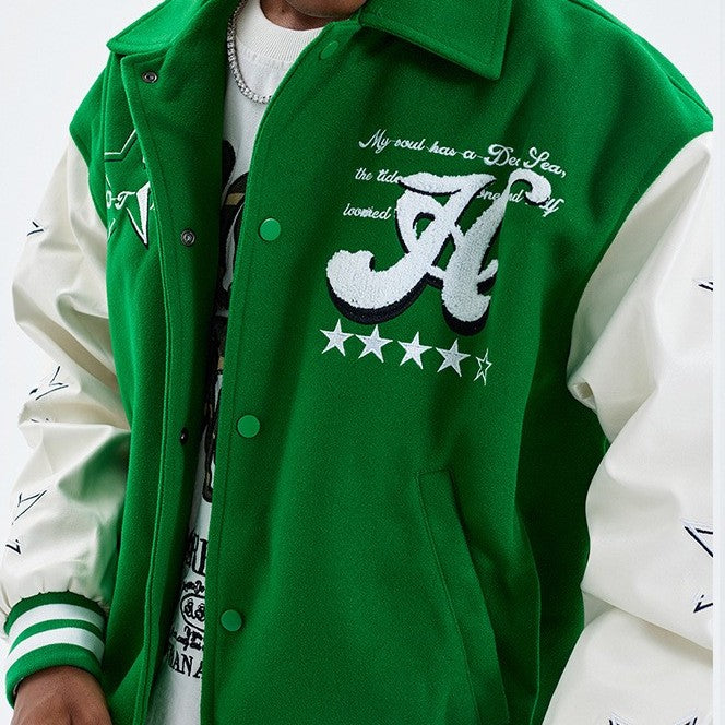 American Street Tide Brand High Street Retro Vintage Jacket Men