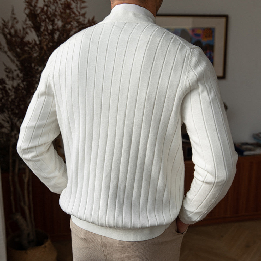 Men's Knitted Long Sleeved Sweater