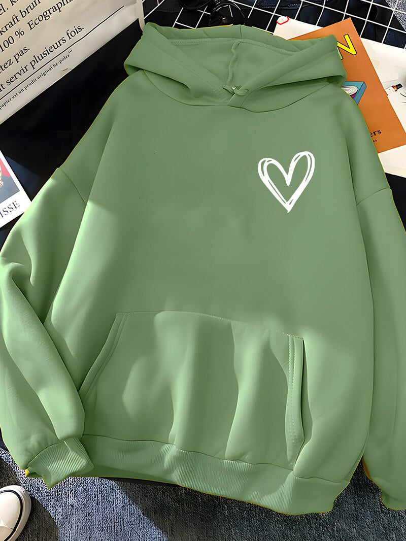 New Simple Basic Style Shirt Printing 3D Digital Love Men And Women Couple Planet Hooded Sweater