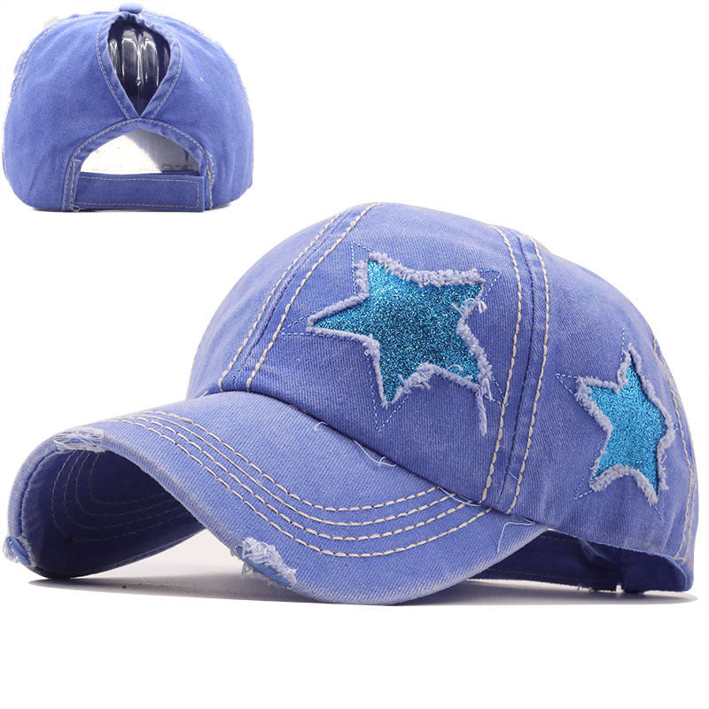 Washed And Worn Pentagram Baseball Cap