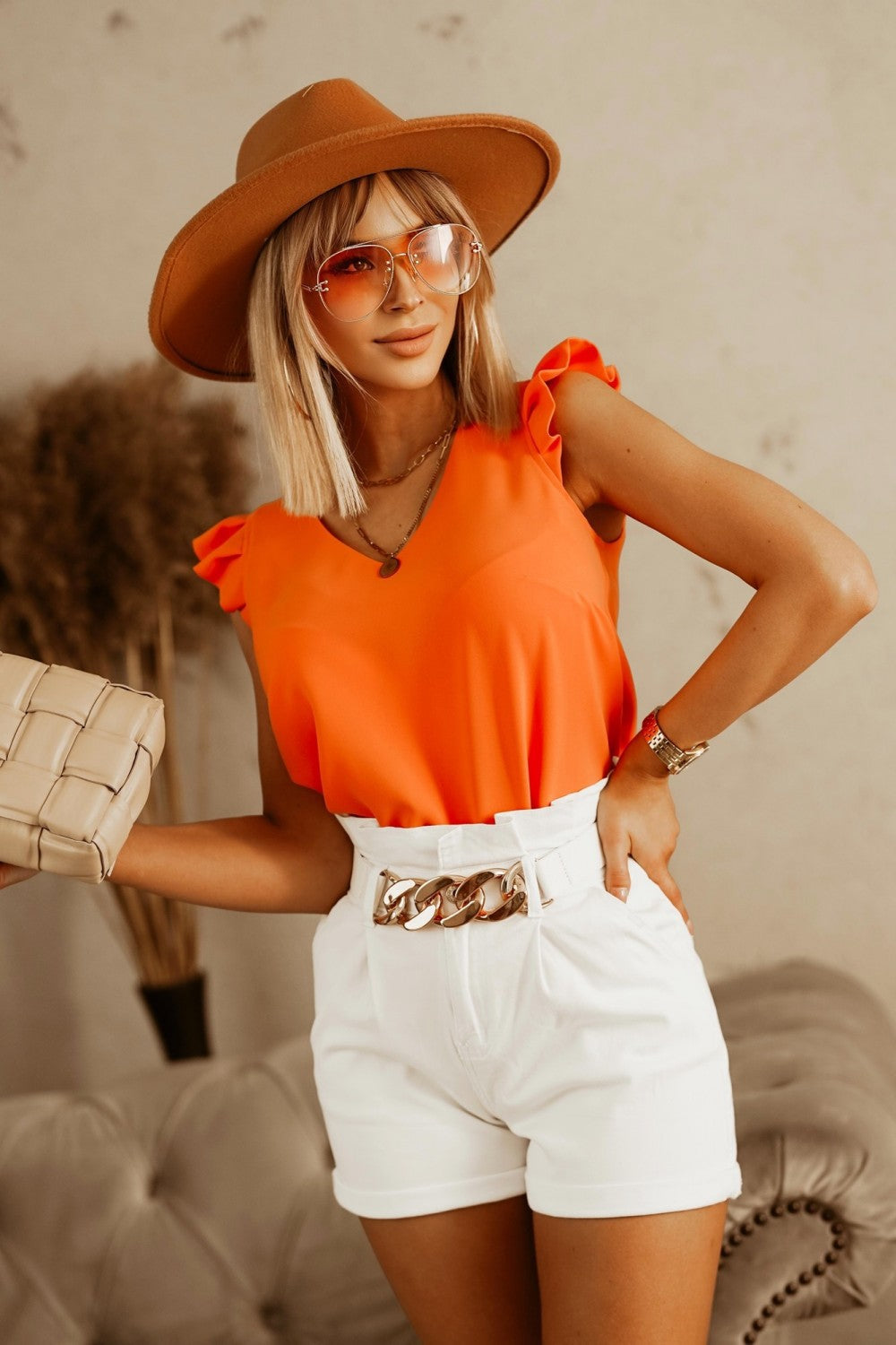 Summer Solid Color Short-sleeved Shirt