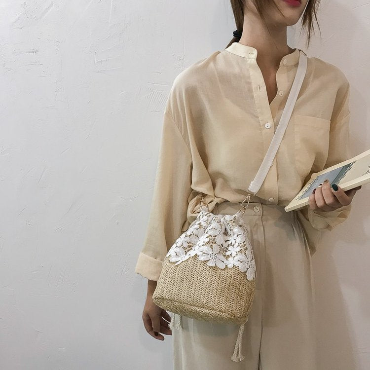 Summer straw bag