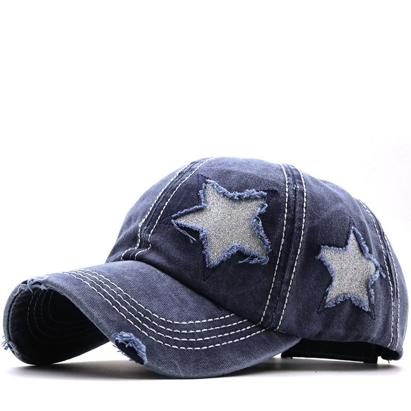 Washed And Worn Pentagram Baseball Cap