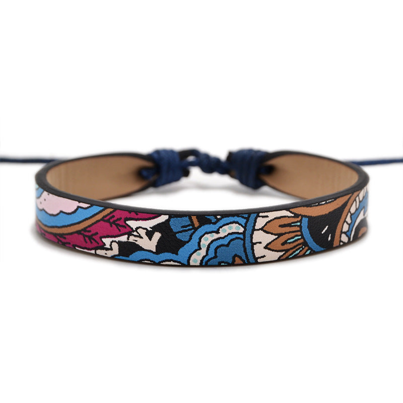 Printed Leather Bracelet PU Bracelet