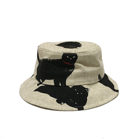 Men's And Women's Cute Fashion Black Cat Bucket Hat