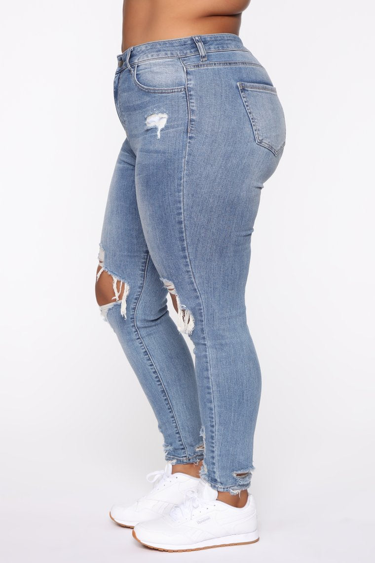 Stretch Ripped Women Plus Size Jeans Plus Size Jeans